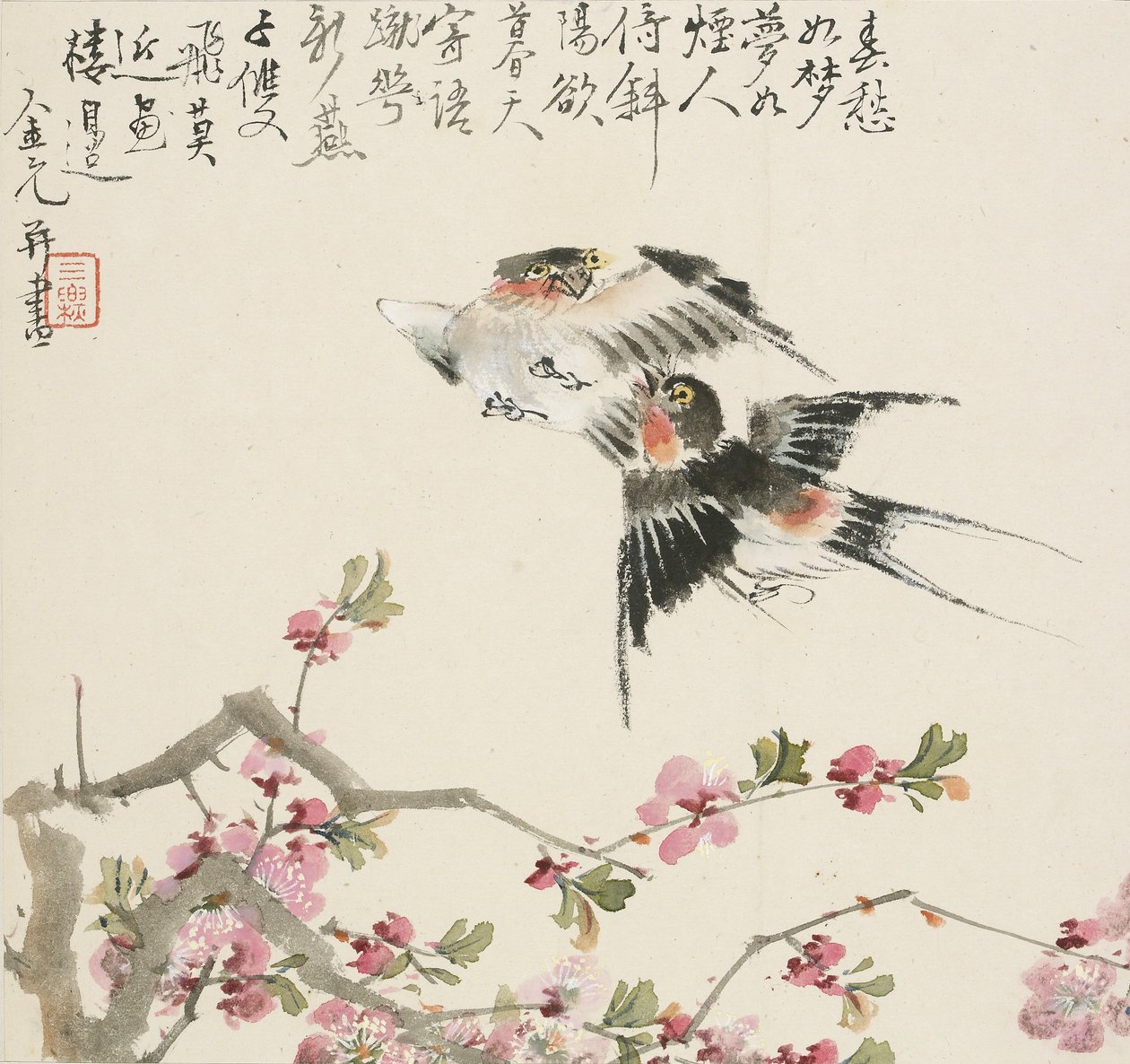Et par svaler, 1857 af Jin Yuan