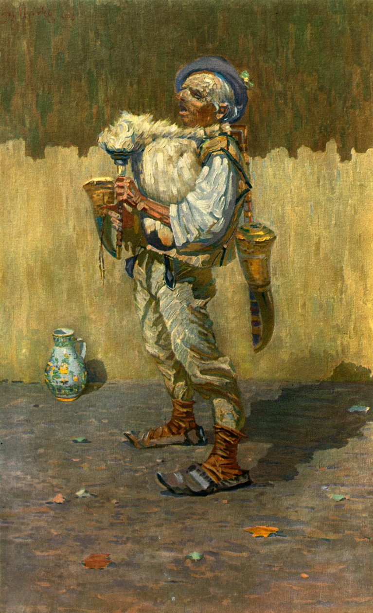 En sækkepiber, Joa Uprka 1861-1940, 1948 af Joža Uprka