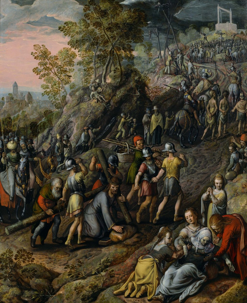 Kristus bærer korset af Joachim Beuckelaer