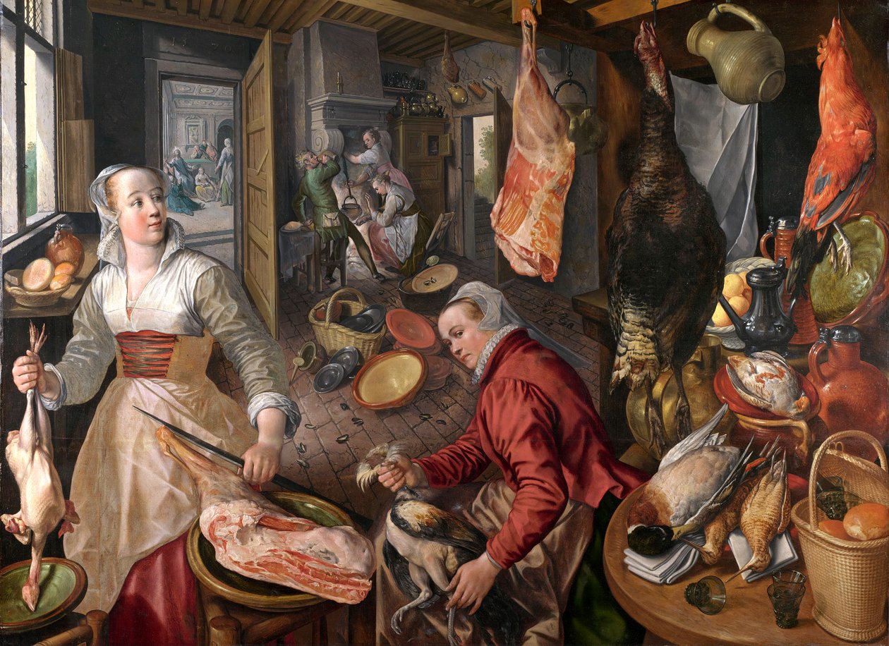 De fire elementer af Joachim Beuckelaer - Fire af Joachim Beuckelaer