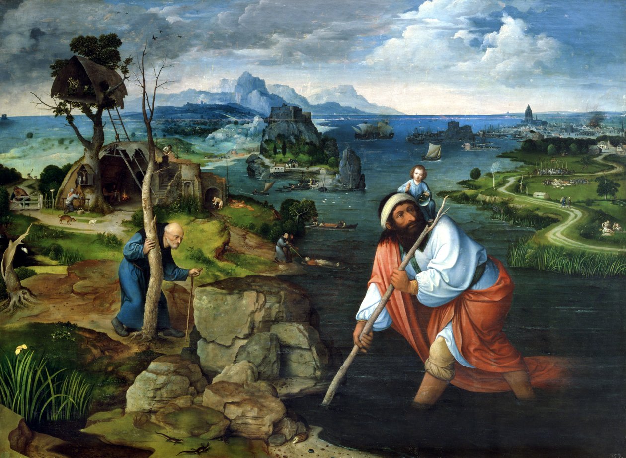 St. Christopher af Joachim Patinir