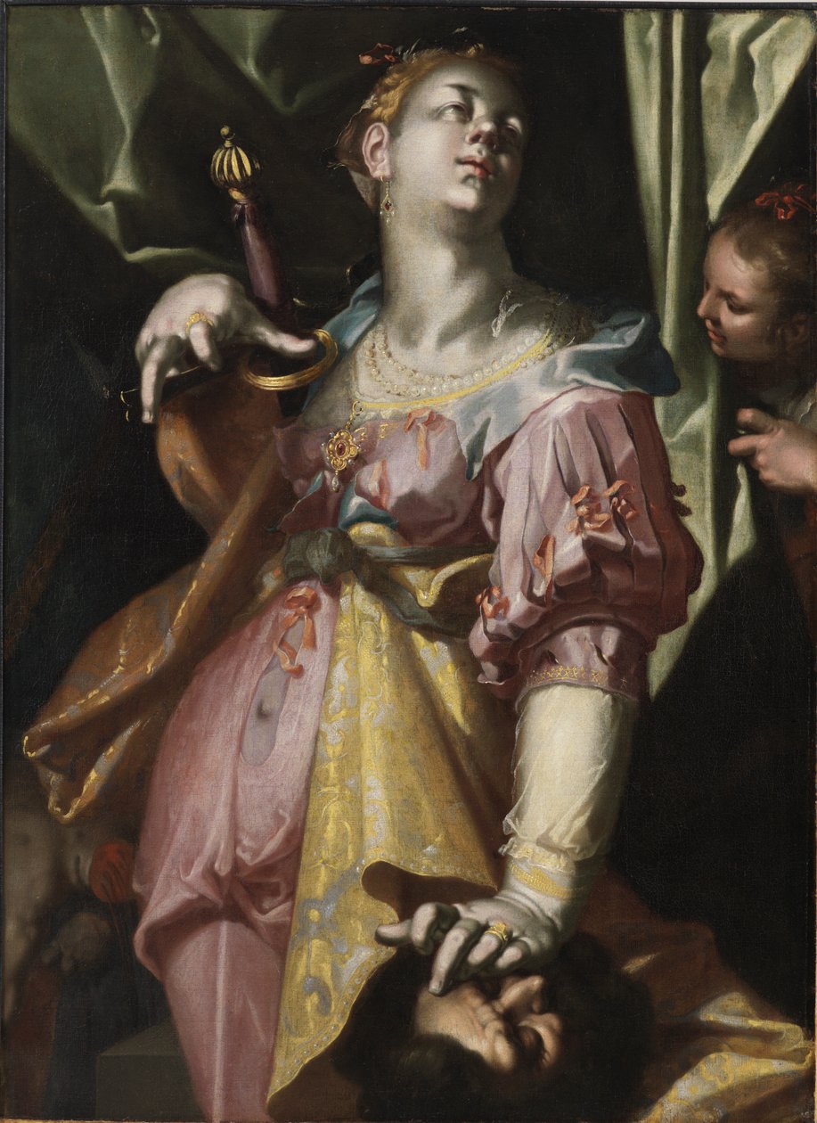 Judith og chefen for Holofernes af Joachim Wtewael or Utewael