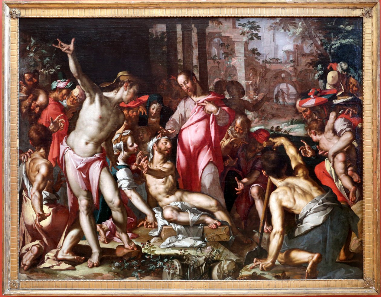 opstandelse af lazarus af Joachim Wtewael or Utewael