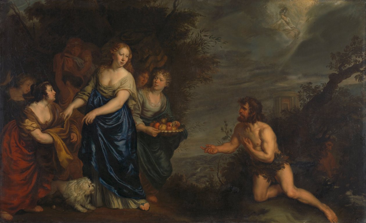 Odysseus og Nausicaa af Joachim von Sandrart