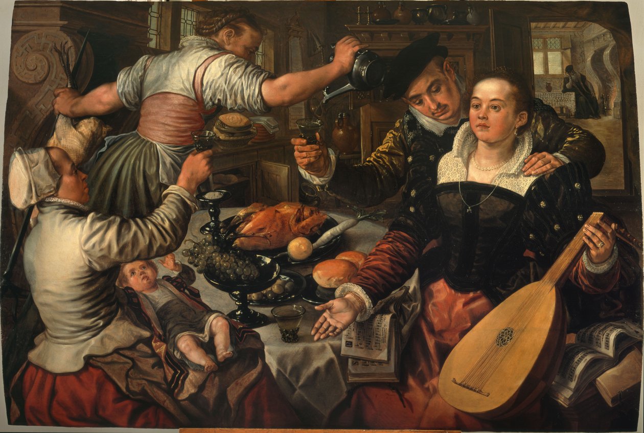 Køkkenscene med koncert af Joachim Beuckelaer