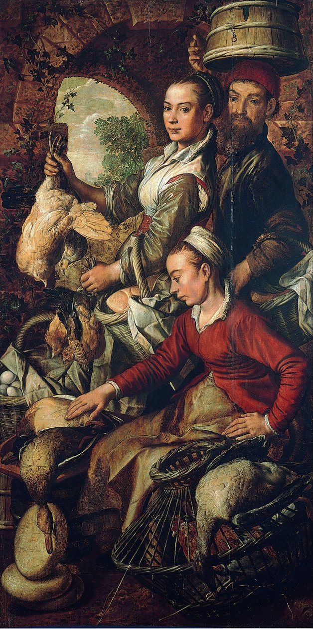 Markedsscene, ca. 1565 af Joachim Beuckelaer