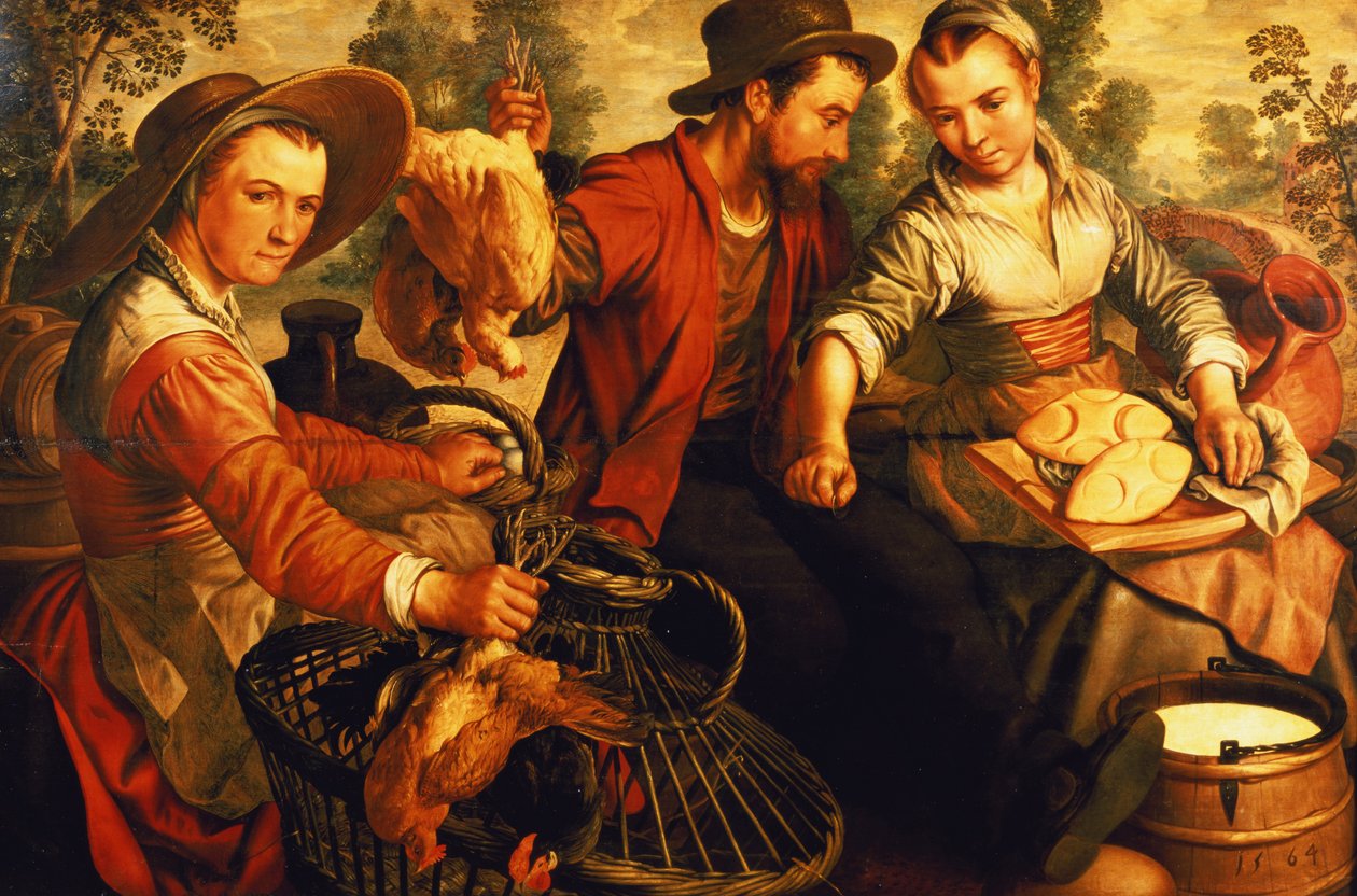 På markedet af Joachim Beuckelaer