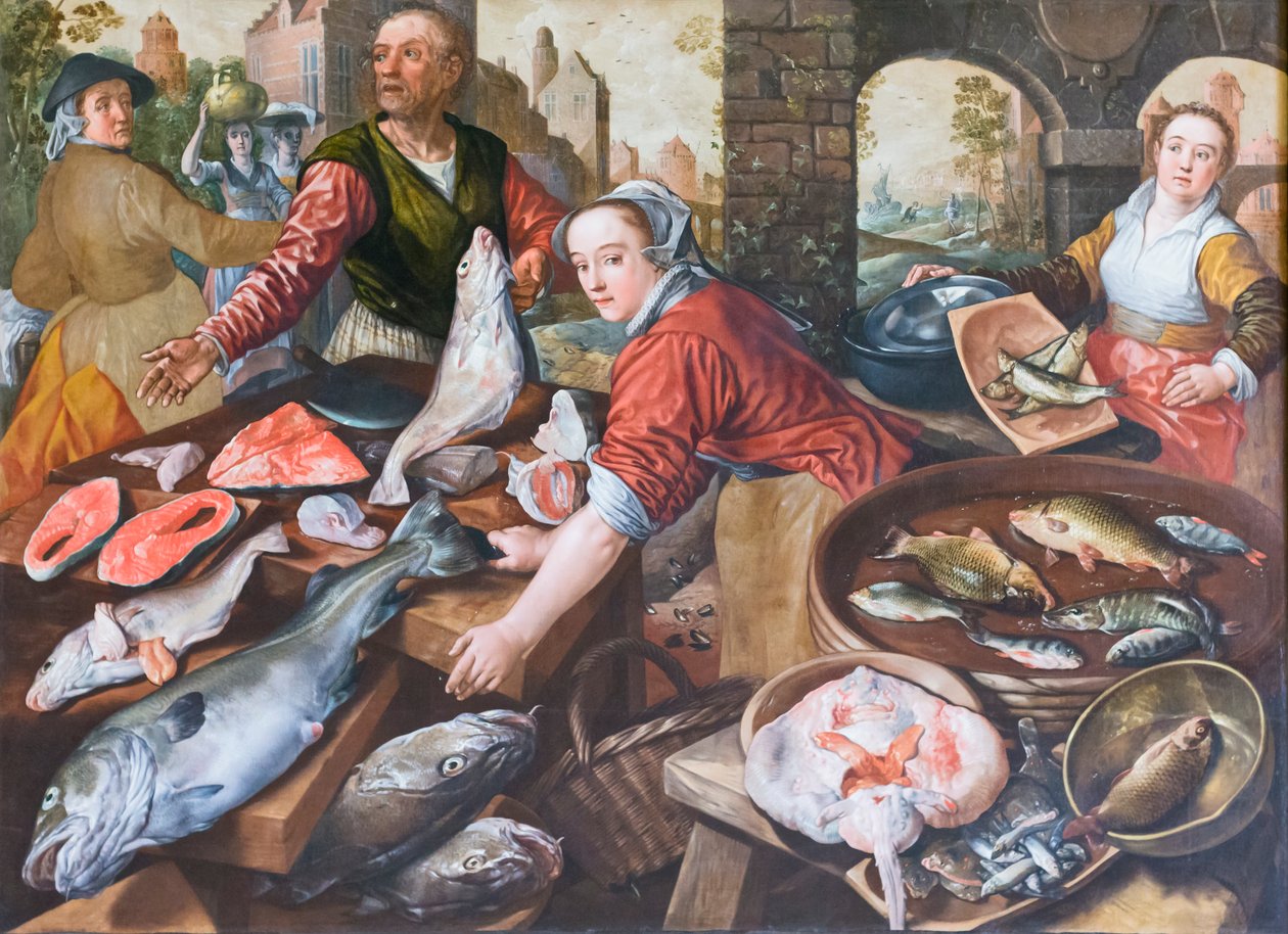 Markedspladsen, Joachim Beuckelaer (olie på lærred) af Joachim Beuckelaer