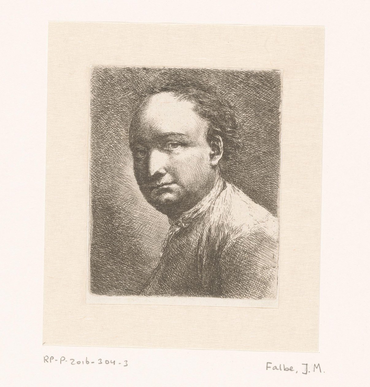 Portræt af maleren Johann Harper af Joachim Martin Falbe