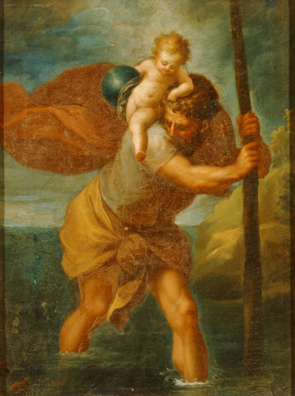 Sankt Kristoffer (maleri) af Joachim Patenier or Patinir