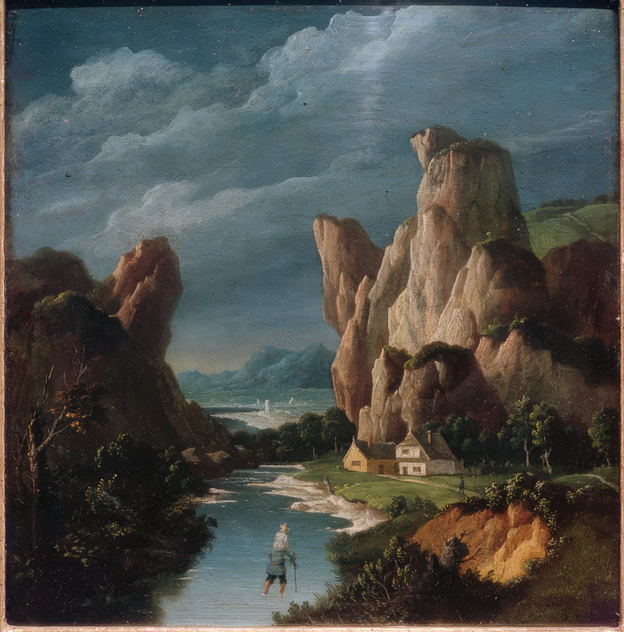 Hl. Christophorus af Joachim Patinir