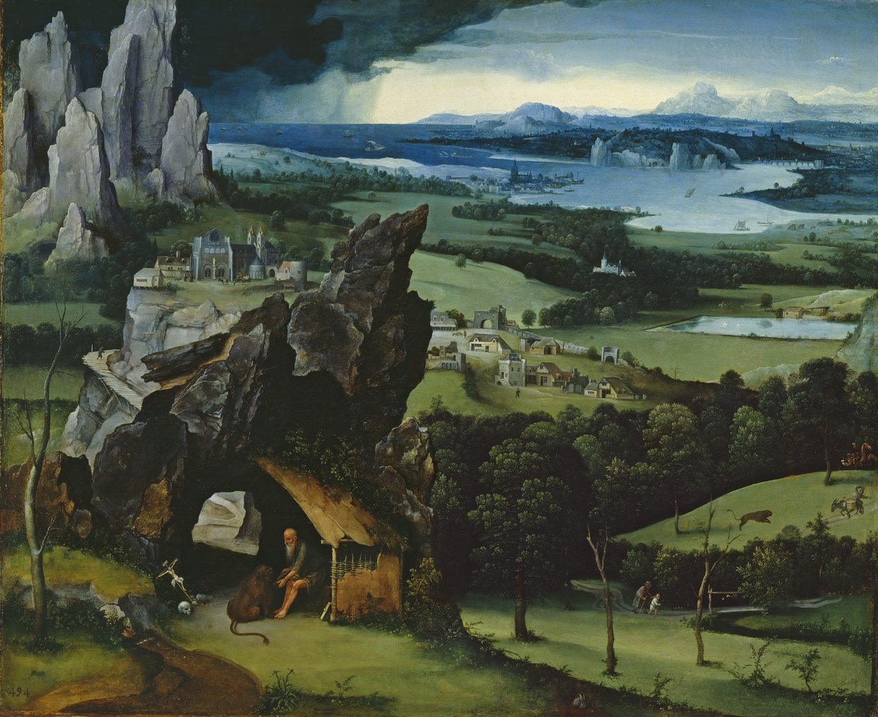 Landskab med Sankt Jerome af Joachim Patinir