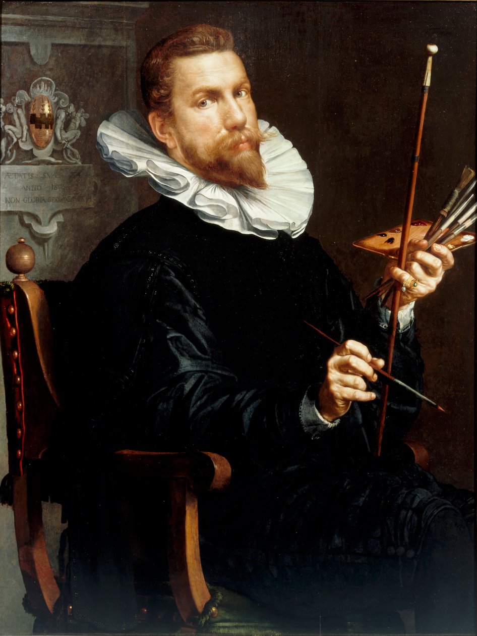 Selvportræt, 1601 af Joachim Wtewael or Utewael