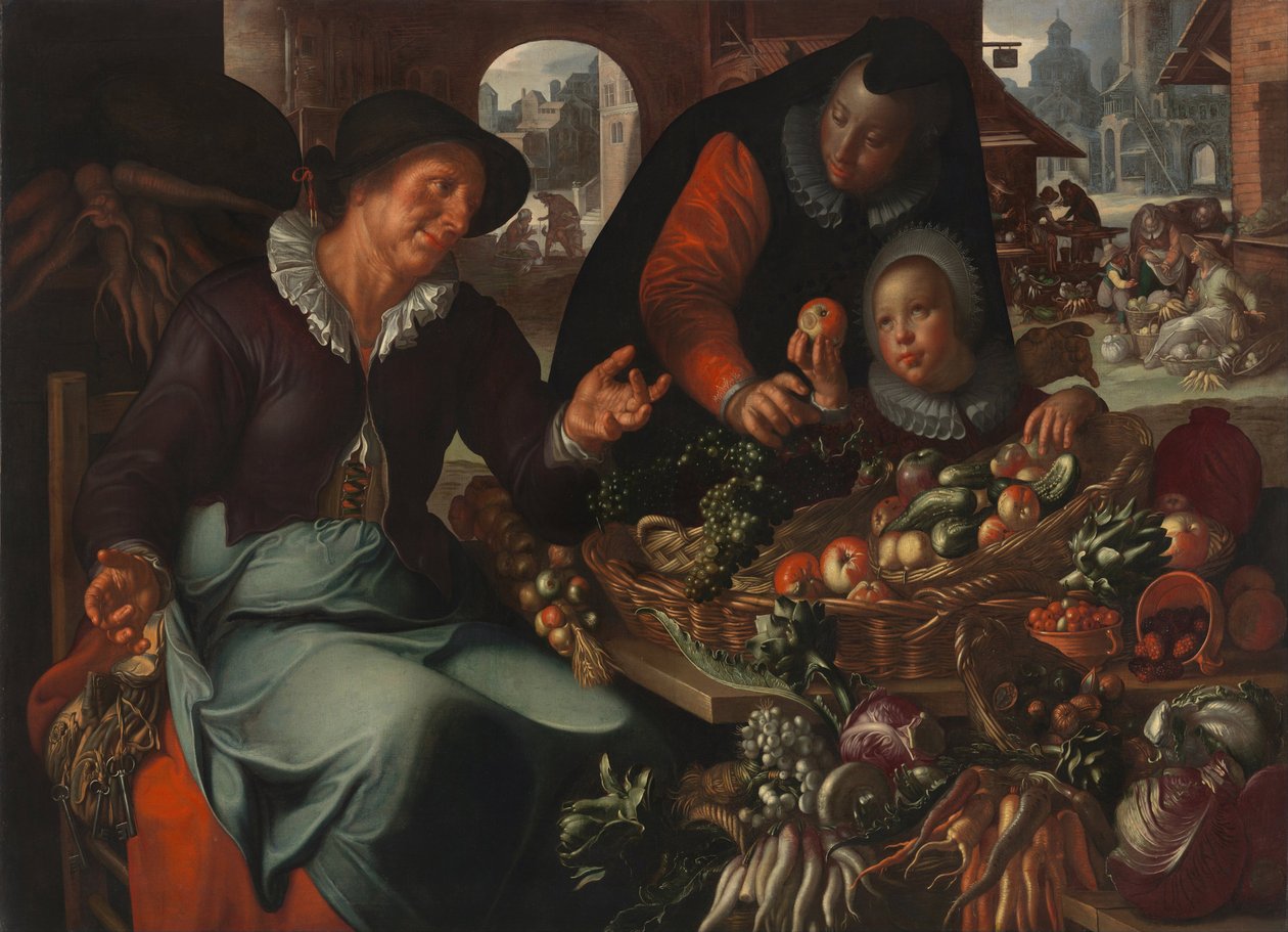 Frugt- og grøntsælgeren, ca. 1618 af Joachim Wtewael or Utewael