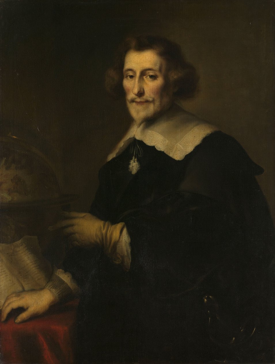 Portræt af Pieter Corneliszoon Hooft, foged af Muiden, historiker og digter af Joachim von Sandrart (I) (copy after)