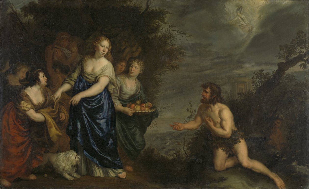 Odysseus og Nausicaa af Joachim von Sandrart (I)