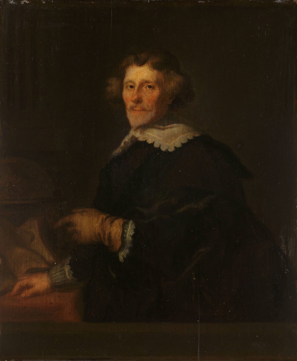 Portræt af Pieter Corneliszoon Hooft, foged af Muiden, historiker og digter af Joachim von Sandrart (I)