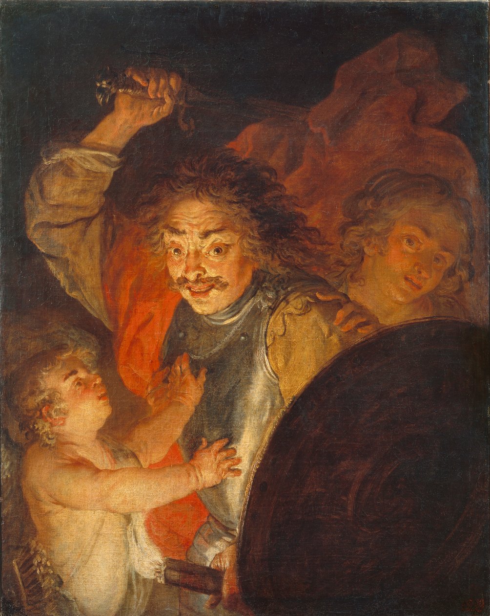 Mars, Venus og Amor Allegori om vrede, ca. 1630 af Joachim von Sandrart