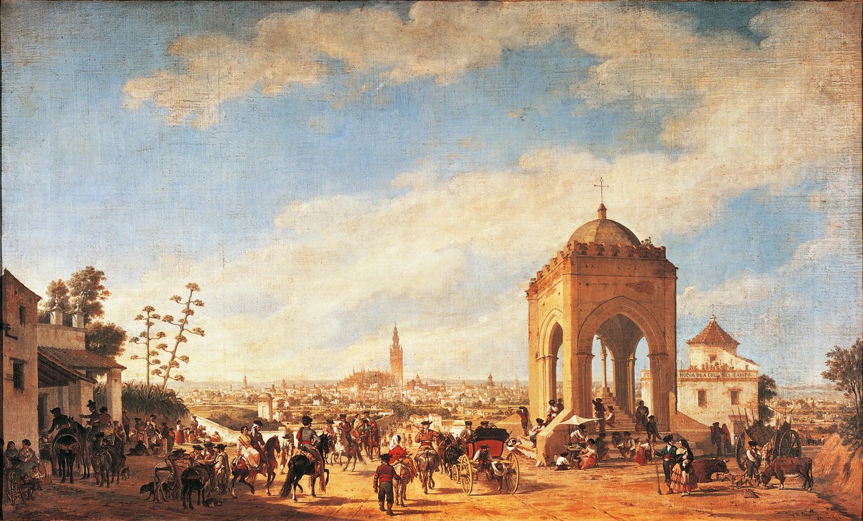 La Cruz del Campo, Sevilla af Joachin Dominguez Becquer