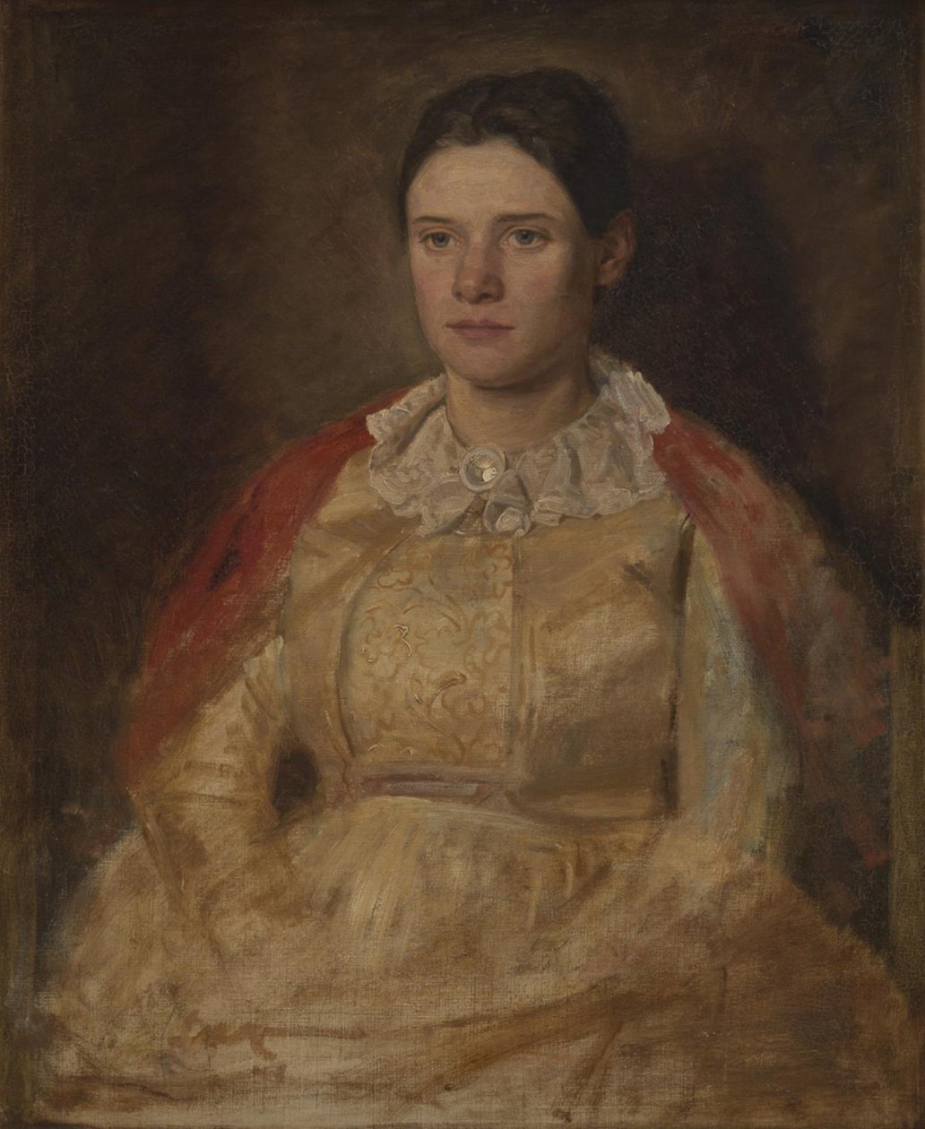 Agnete Skovgaard, f. Lange, kunstnerens hustru af Joakim Frederik Skovgaard