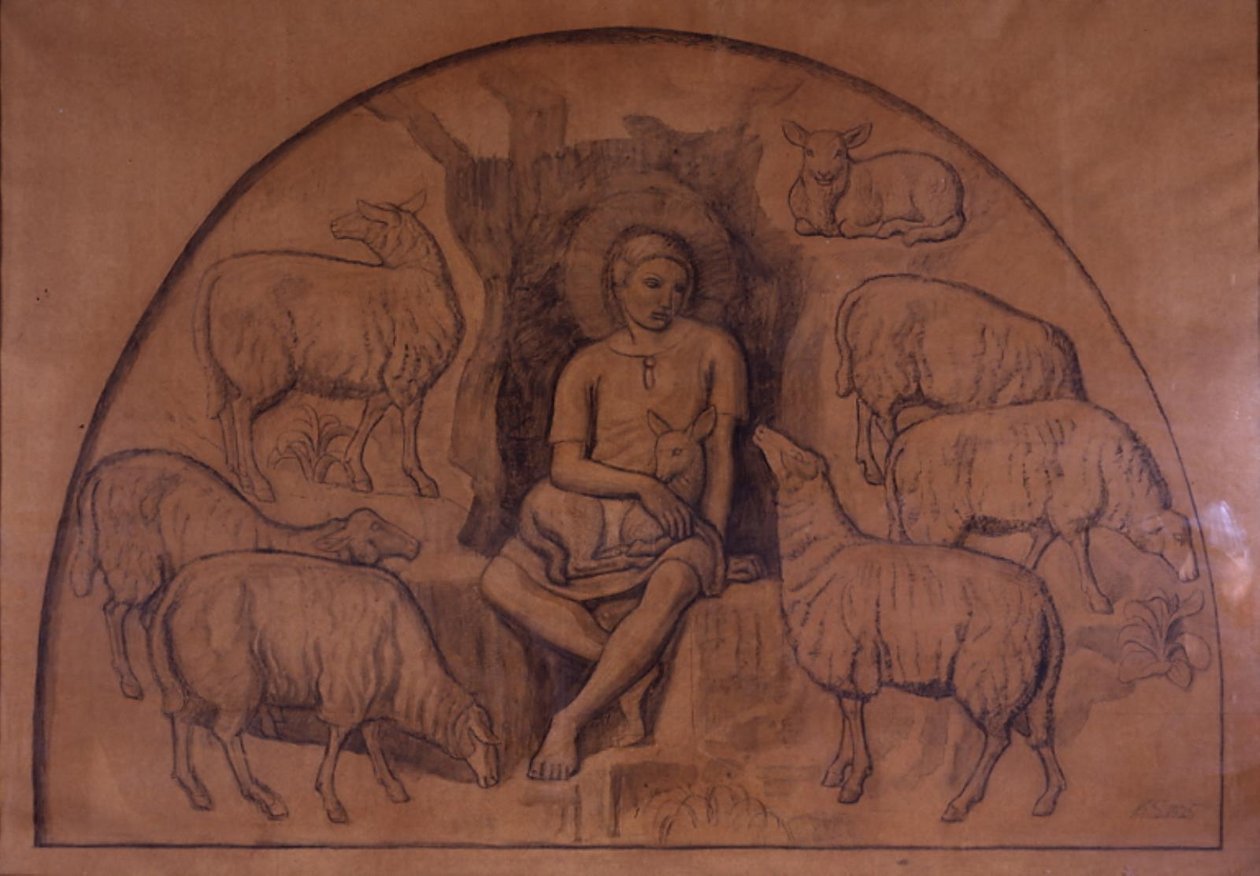 Den gode hyrde af Joakim Frederik Skovgaard