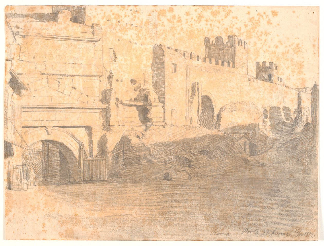 Porta San Lorenzo af Joakim Frederik Skovgaard