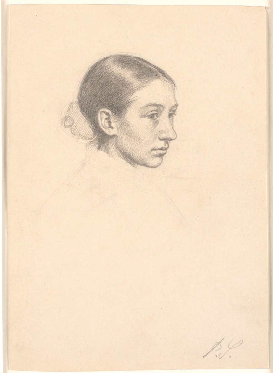Portræt af Susette Cathrine Skovgaard (gift Holten) af Joakim Frederik Skovgaard
