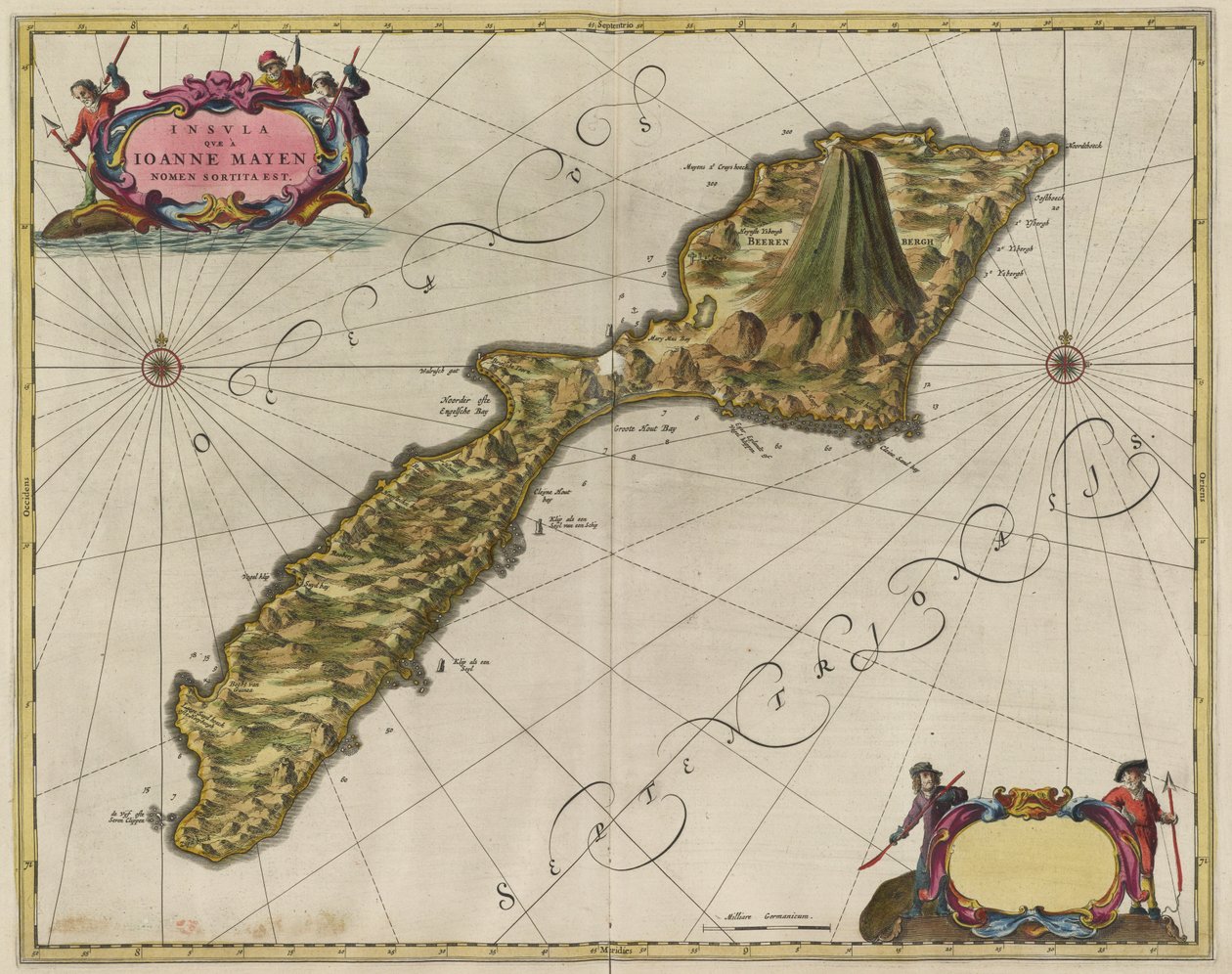 Insula Qvæ Ioanne Mayen nomen sortita est af Joan Blaeu