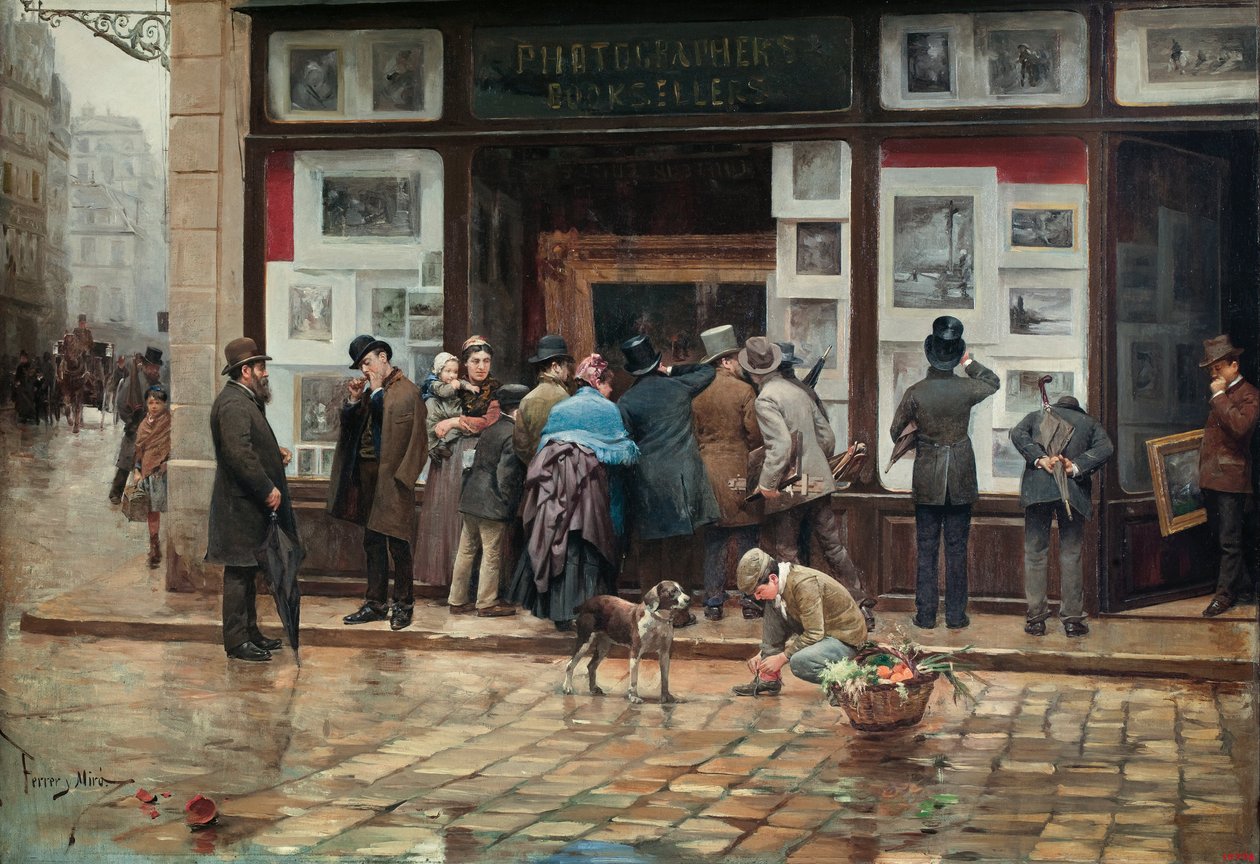 Offentlig udstilling af et billede af Joan Ferrer Miró