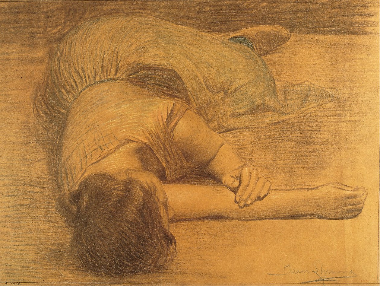 Kvinde, der ligger af Joan Llimona