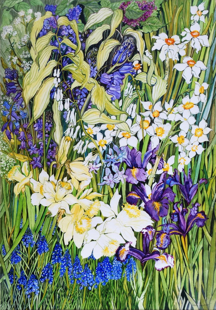 Spring Border, 2012 af Joan Thewsey