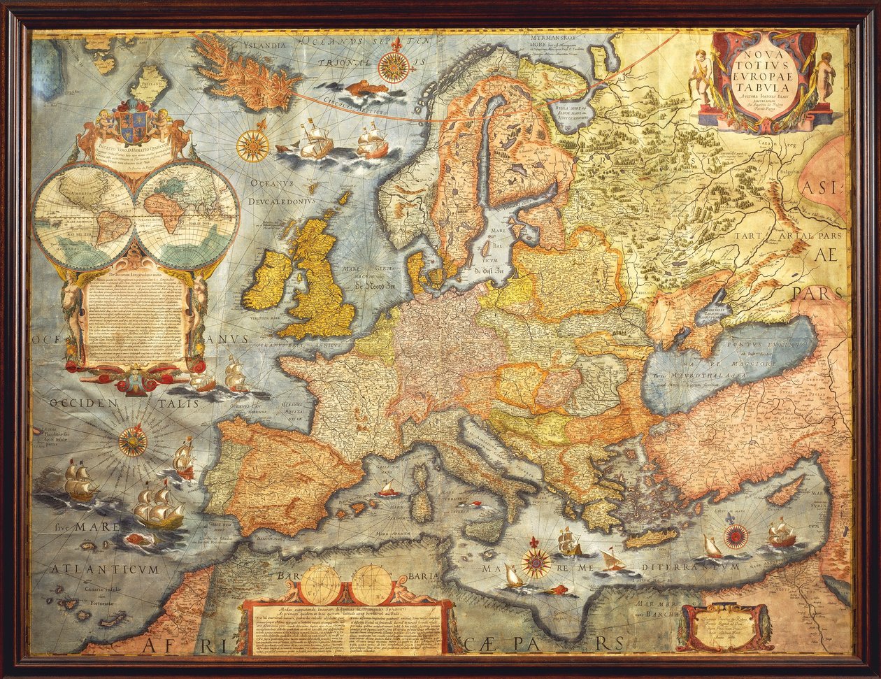 Kort over Europa 1686 af Joan Blaeu af Joan Blaeu