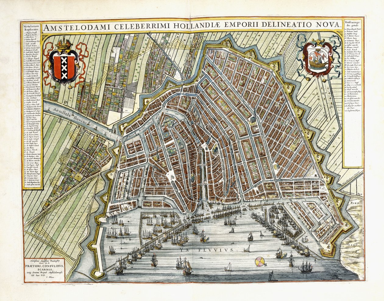 Plan og udsigt over byerne og bygningerne i Holland og de lave lande, 1649 af Joan Blaeu