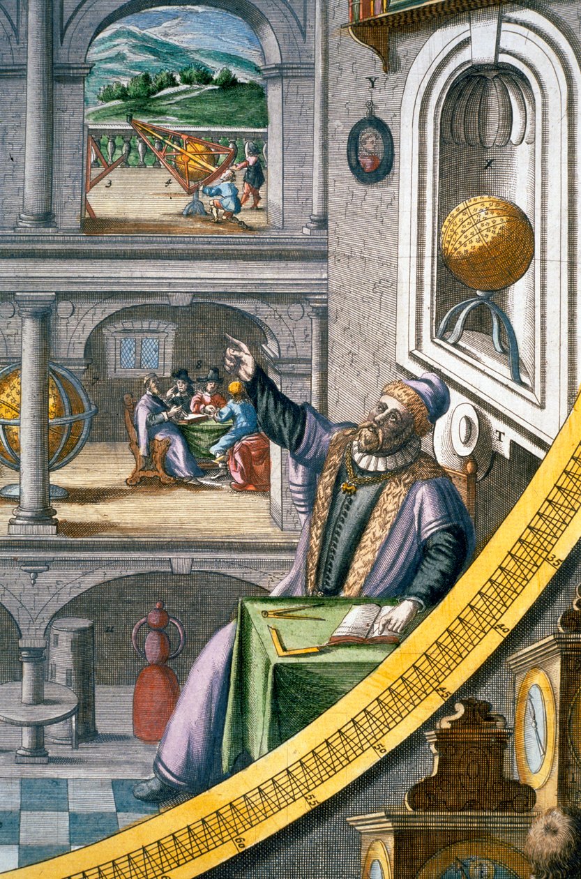 Tycho Brahe, dansk astronom, c1630 af Joan Blaeu