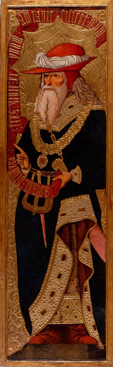 Abraham - Maleri af Joan Gasco (aktiv 1500-1529) - ca. 1500 - Tempera på panel - 233,5x66,1 - Cataloniens nationale kunstmuseum, Barcelona af Joan Gascó