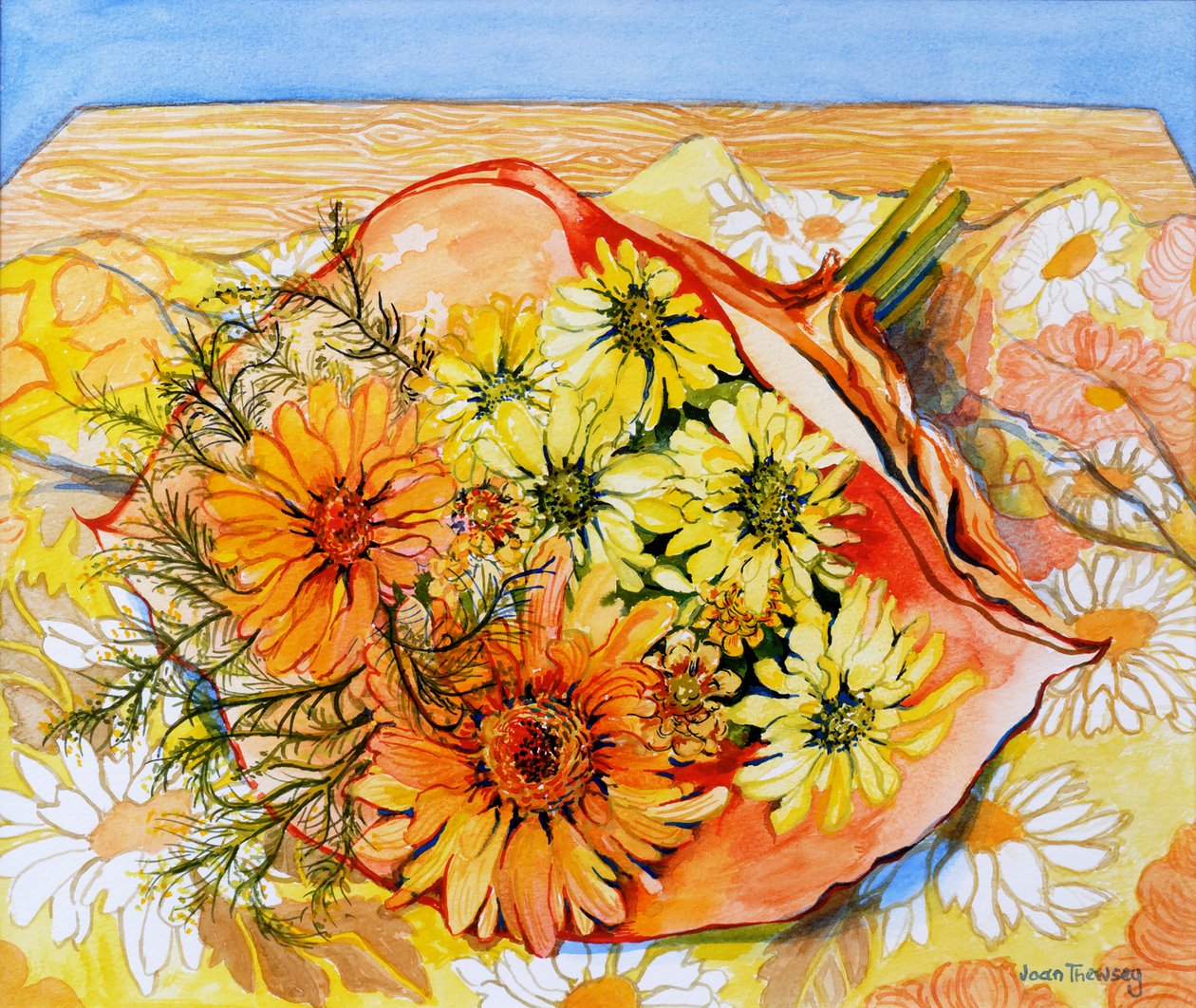 Afventer arrangement, 2010, akvarel af Joan Thewsey