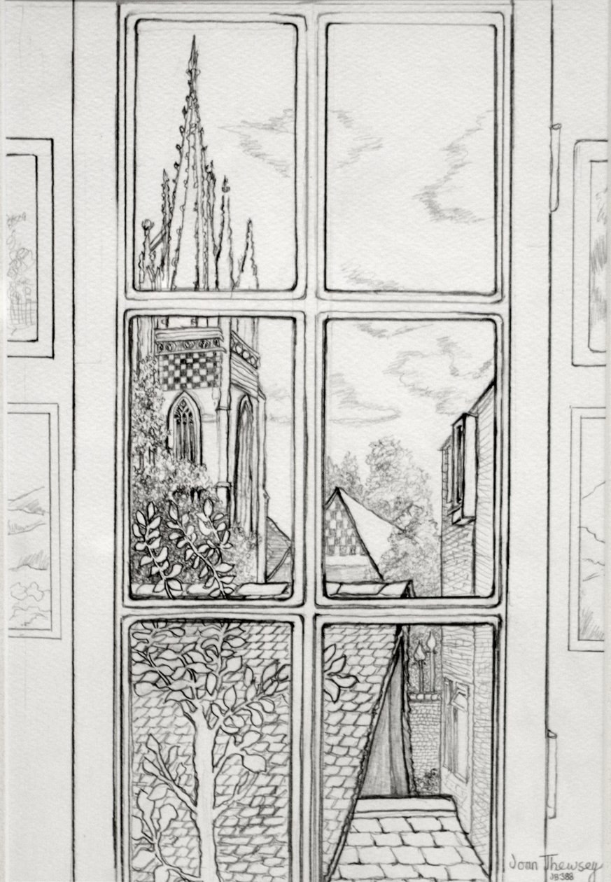 Marlow Church, 2015 (blyant) af Joan Thewsey