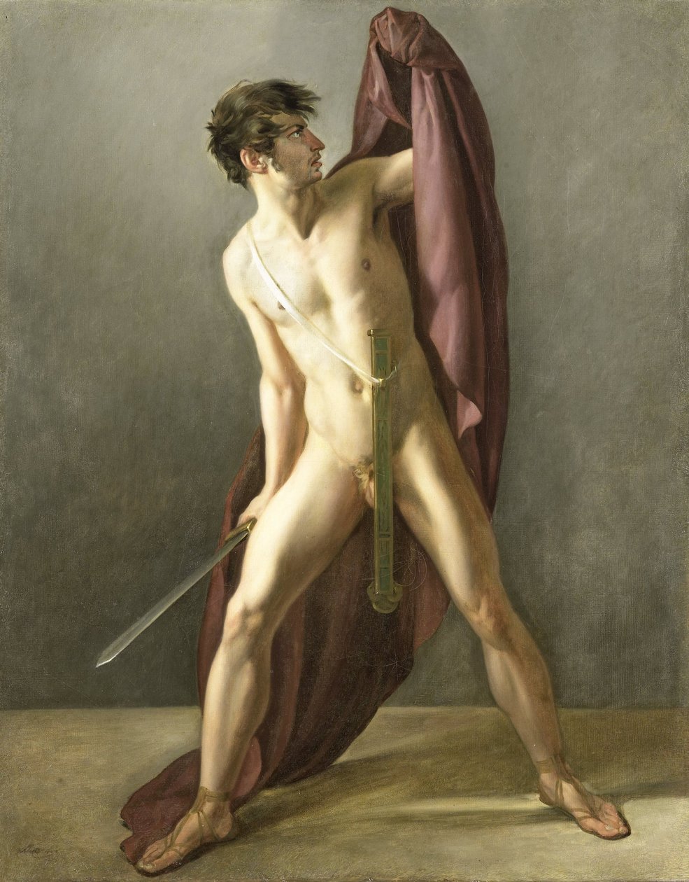Kriger med trukket sværd af Joannes Echarius Carolus Alberti