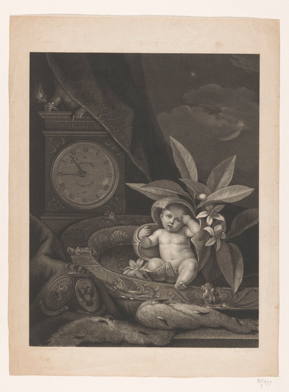 Fødsel fremtidige Kong William III, 1817 af Joannes Josephus Wolff
