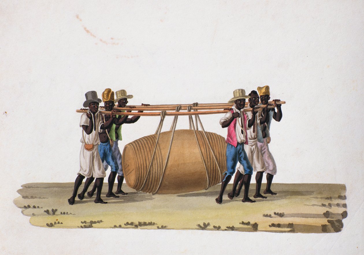 Vinholdere (wc på papir) af Joaquim Candido Guillobel
