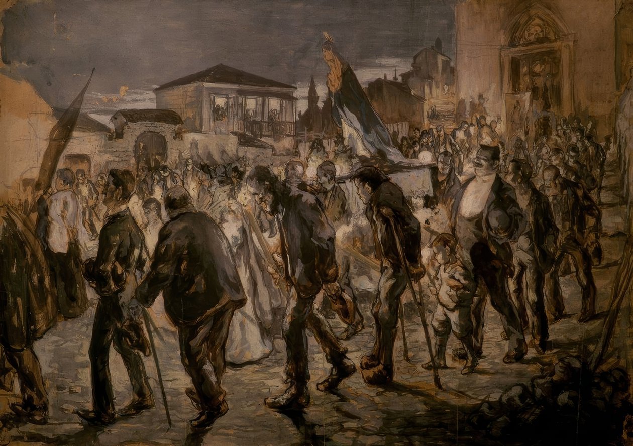 Afgang af en procession af Joaquim Mir i Trinxet