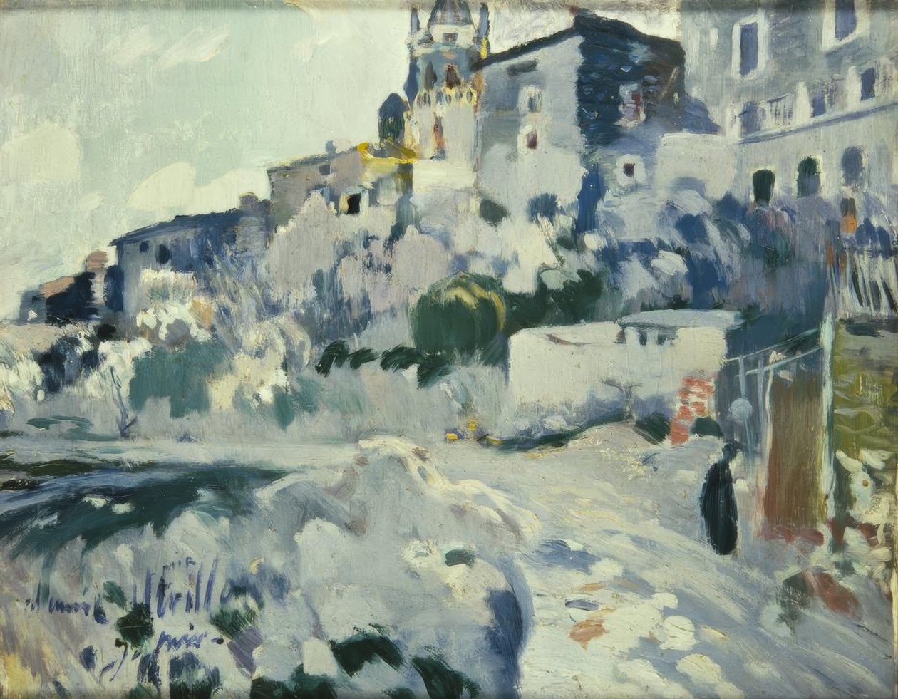 Maleri dedikeret til Utrillo af Joaquim Mir i Trinxet