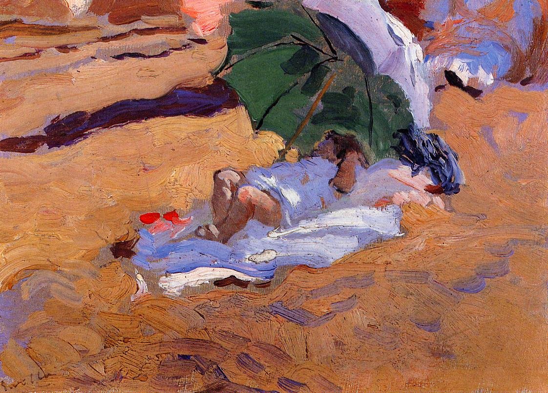 Childs Siestan af Joaquín Sorolla