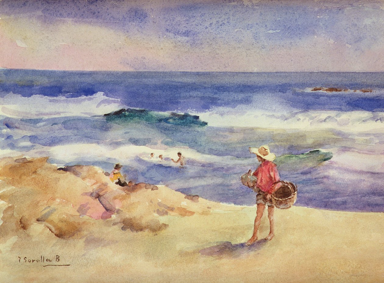 Dreng på sandet af Joaquín Sorolla