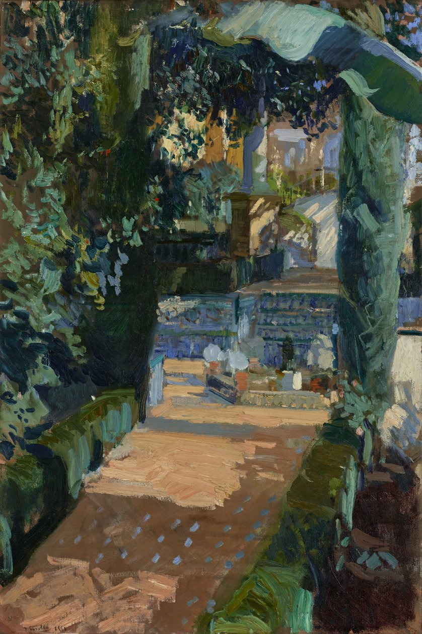 Danseretten, Alcázar, Sevilla, 1910 af Joaquín Sorolla