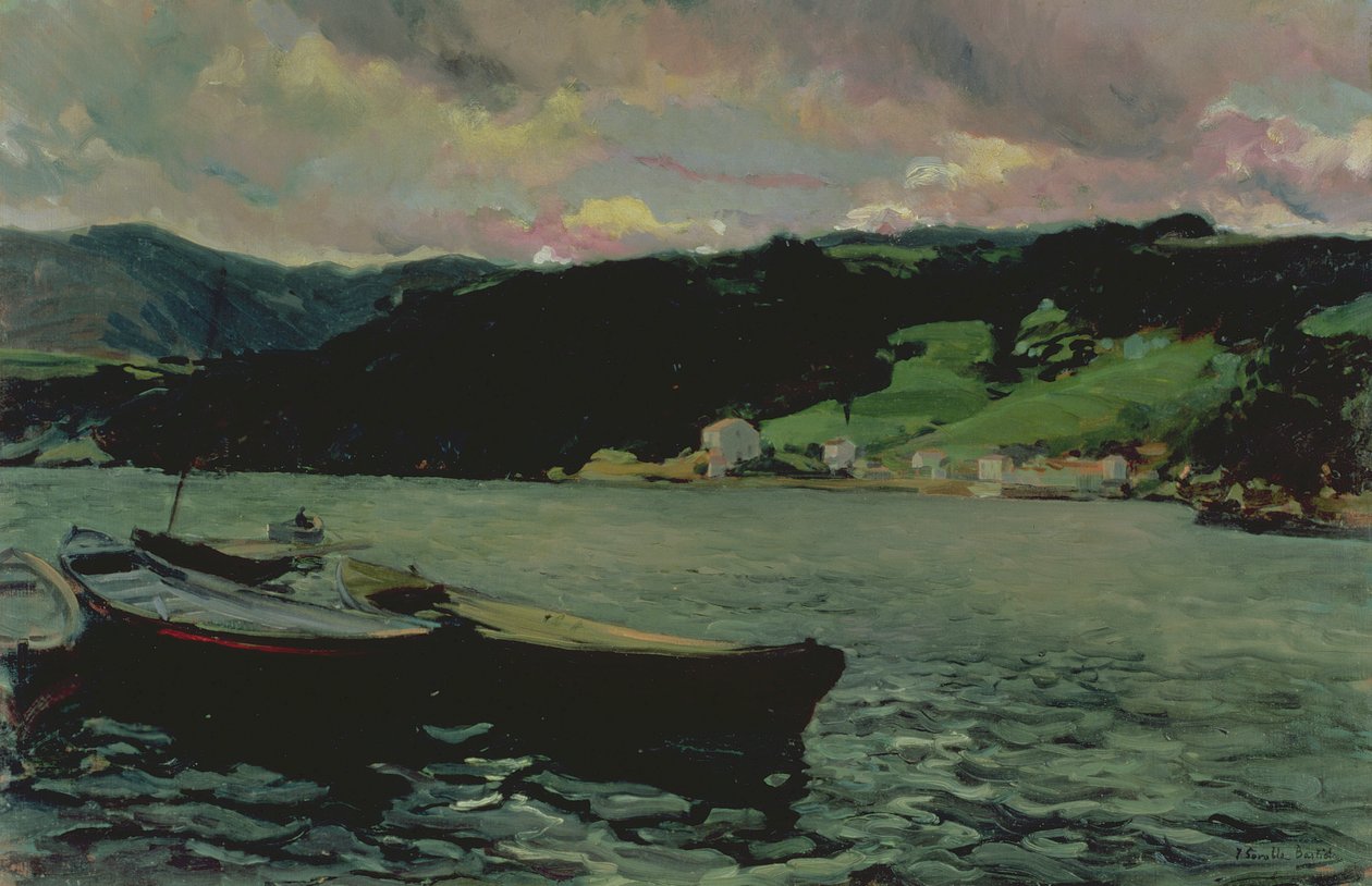 Nalons flodmunding, Asturien af Joaquín Sorolla