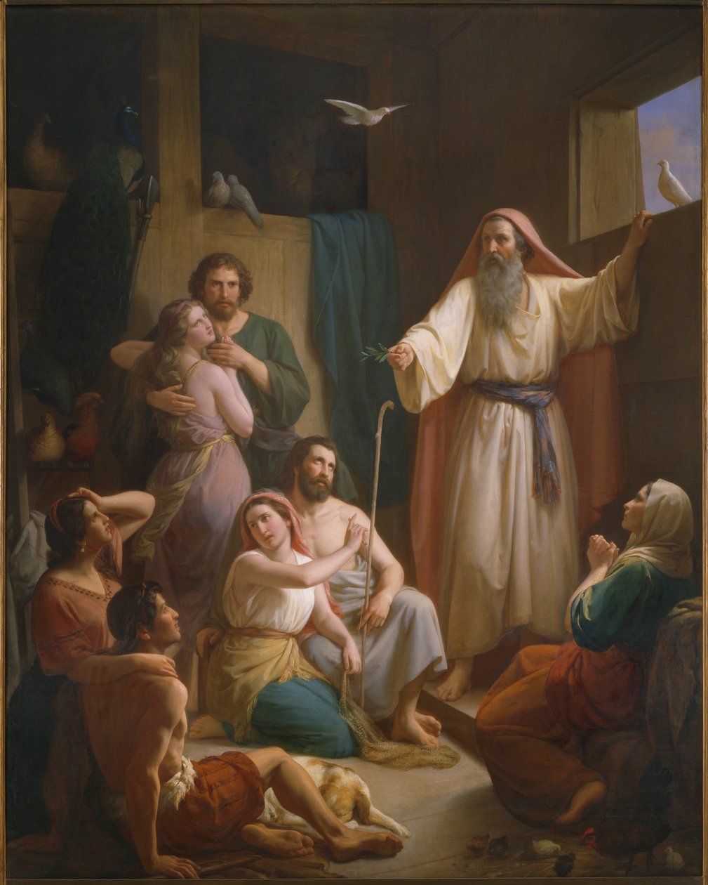 Interiør af Noahs Ark, 1857 af Joaquin oe Joaquim Ramirez