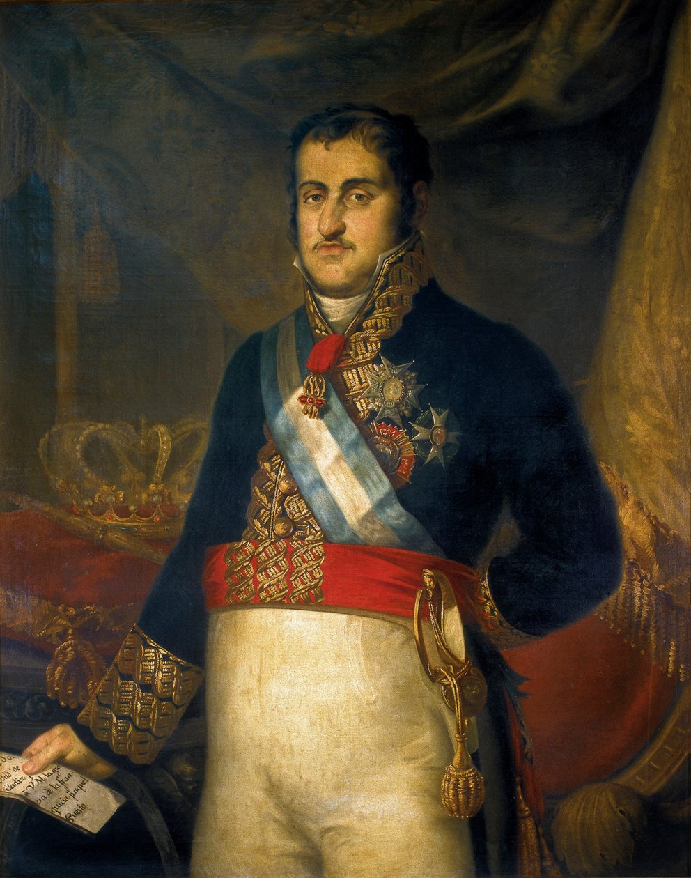 Portræt af Ferdinand VII (Fernando VII af Joaquin Manuel Fernandez Cruzado