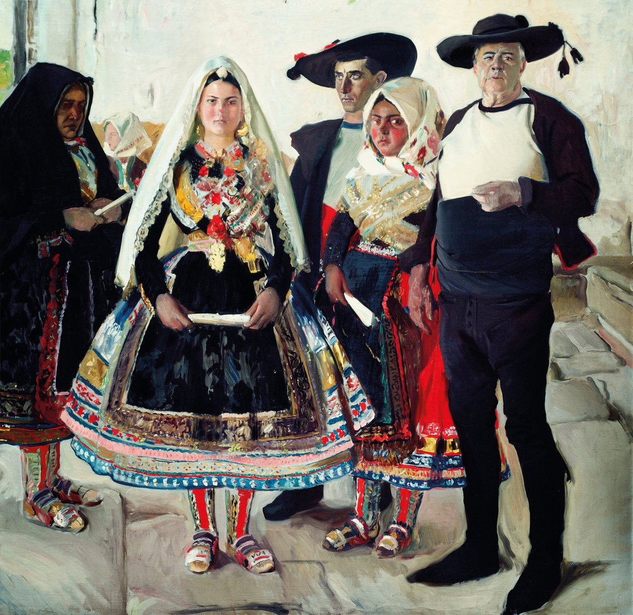 Typiske indbyggere fra Lagartera eller brud fra Lagartera af Joaquín Sorolla