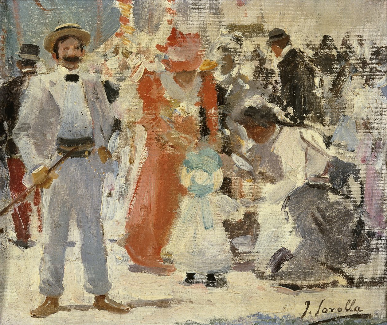 På messen; På messen, af Joaquín Sorolla